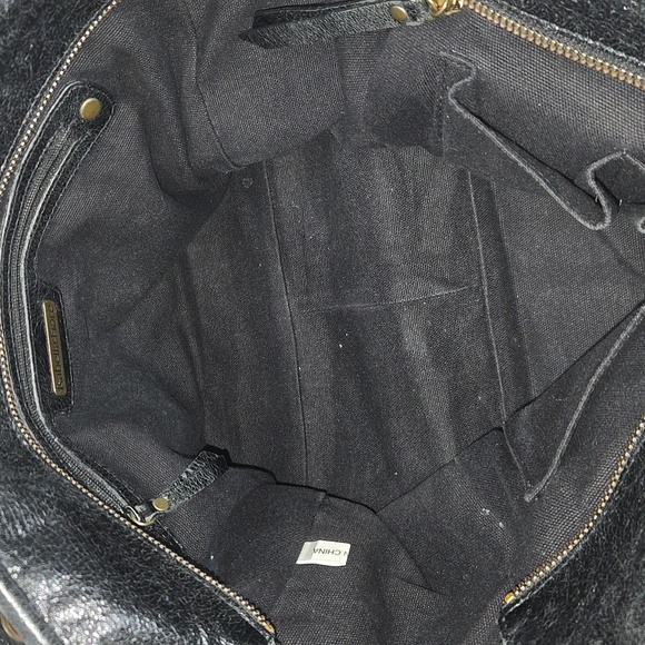 Isabella Fiore Black and Gold Studded Leather  Women's Bag - Picture 11 of 15